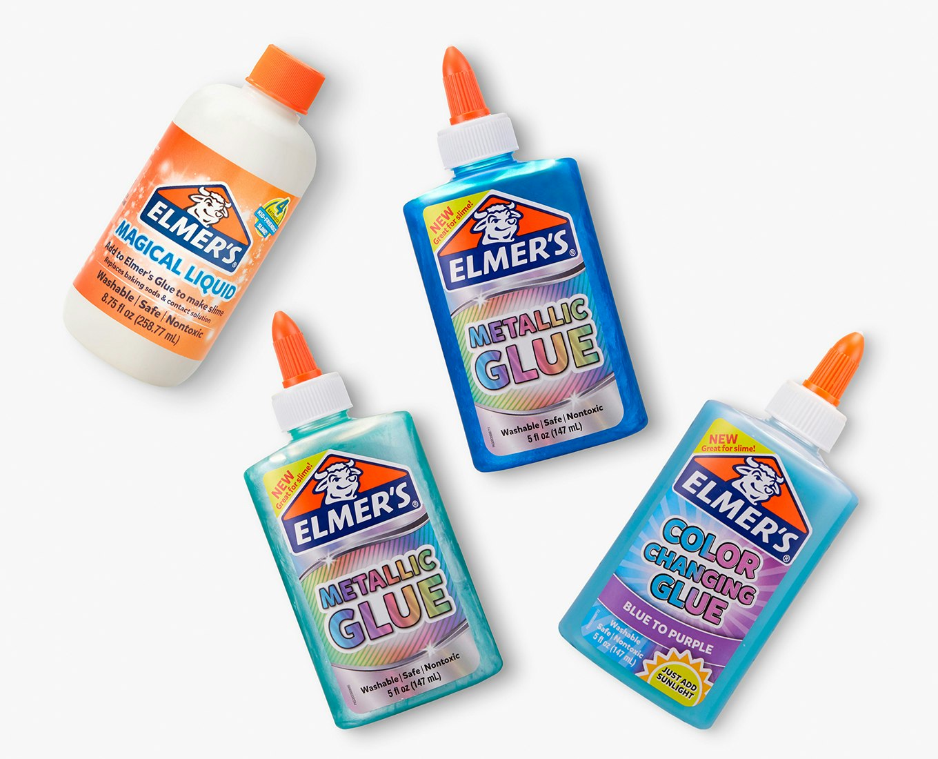 ELMERS Colle métallique bleu